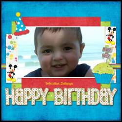 1st Happy Birthday - Mikey Mouse
