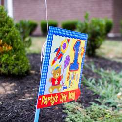 Noah's 1st Birthday party - Blue, Orange, Green, And yellow