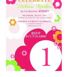 Victoria'a 1st birthday - GERBERA DAISEYS