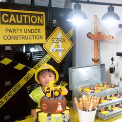Ezra's construction birthday party - Construction
