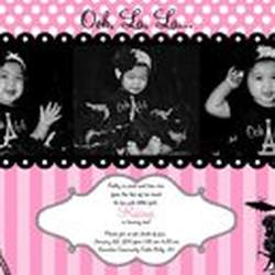 Rai's 1st birthday - Pink poodle goes to paris