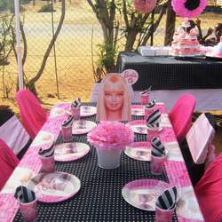 Una's First Birthday - Barbie Pink and Black