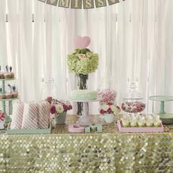 Gold, Mint, and Pale Pink Bridal Shower - Gold, Mint, and Pale Pink Bridal Shower