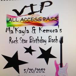 Double Rock Star Diva Bash - Rock Star Birthday