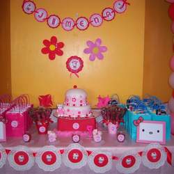 Jimena's 7th Birthday - Pink and red Hello Kitty