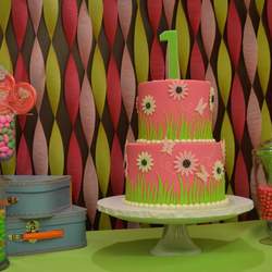 Gabriella is One! - Butterflies!!! Pink and Green
