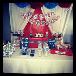 Brexton's 2nd birthday party! - Dr Seuss  Cat in the Hat