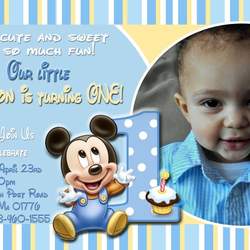 Stefon's 1st birthday - Baby Mickey Mouse