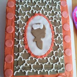 Eliana's first birthday  - Pink, polka dots, silhouette  