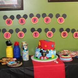 Mason's First Birthday! - Mickey Mouse