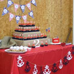 Drake's 2nd Birthday Party - 'Ahoy Sailor' Nautical Party