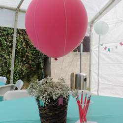 Up, Up and Away We're Having A Baby - Patty & Raul's Baby Shower - Hot Air Balloon/Sky
