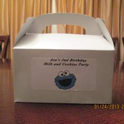 Asa's 2nd Birthday - Cookie Monster Milk and Cookie Party
