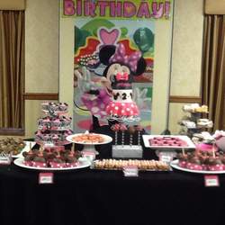 Arianna's 2nd Birthday - zebra minnie mouse