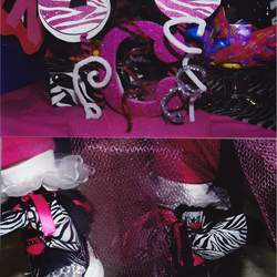 minnie mouse - Zebra print minnie mouse