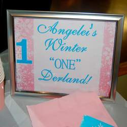 Angelei's Winter "One" Derland - Winter Wonderland   Snowflake