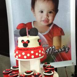 Reign's First Birthday - Minnie Mouse Pastry Buffet