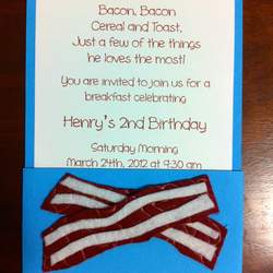 Henry's 2nd Birthday - Bacon, Bacon Breakfast Party - Bacon Breakfast Party