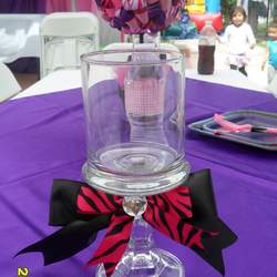 Lilly Baby Shower - Pink Black and Purple