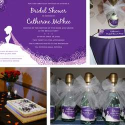 Pretty in Purple Bridal Shower - All about the Bride