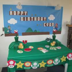 Evan's 10th Birthday Party - Super Mario Brothers