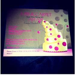 "A PINK CARPET AFFAIR" - PINK/BLACK/SILVER