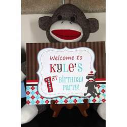 Our "Little Monkey" is ONE! - Sock Monkey