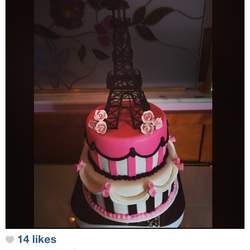 Yari's Bridal Shower - Parisian, French, Paris, Pink, Pink and black
