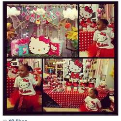 Eden's Red Hello Kitty Birthday  - Red Hello Kitty Birthday Party