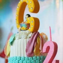 gwyneth's 2nd birthday - soft rainbow