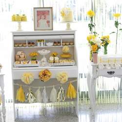 Yellow Vintage Baby Shower - Vintage 