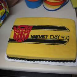 Harvey's 4th Birthday - Transformers 