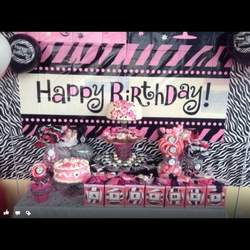 Adi's 2nd Birthday - Zebra & Hot Pink 