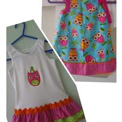 Stella is 1! - Pink Green Owl 