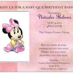 Natasha Baby Que/Birthday Bash - Minnie Mouse