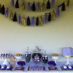 Serene's 7th Birthday - Purple, Gold and Butterflies