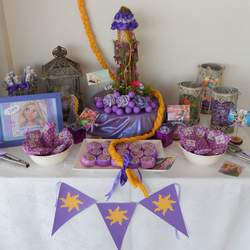 Cumpleaños de Iara - rapunzel, tangled