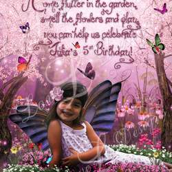Unique Butterfly Invitation - Custom Butterfly Invitation - Butterfly Party - Garden Party - Butterfly