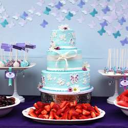 Brisa's Party - Tiffany Blue and Purple Butterfly