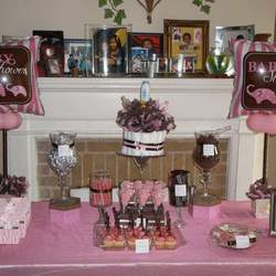 Red's Baby Shower - Pink/Zebra & Chocolate Baby Shower