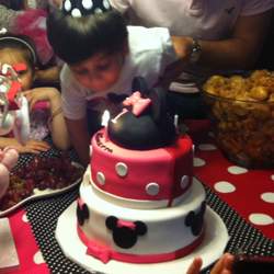 Yianni and Nikolettas birthdays - Minnie and Mickey Mouse