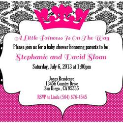 A Little Princess Is On The Way - Minnie Mouse/Pink/Damask/Polka Dots