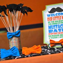 Bentley's Little Man Party - Little Man Mustache Bash