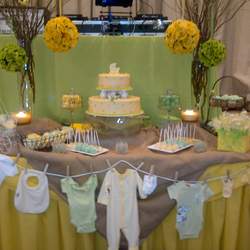 Yellow and Green Rustic Baby Shower - Rustic
