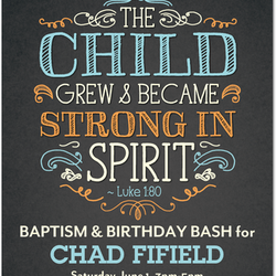 Chad's Baptism/Birthday Party - Religious