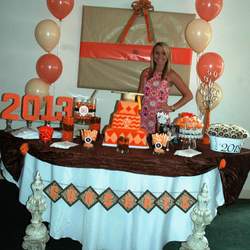 Summer's is a Graduate! - Shabby Chic with a Coral Chevron Twist