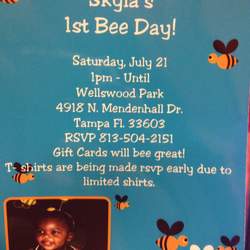 Skyla B day - Bumblebee