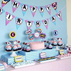 Super Girl Birthday Party - Superhero