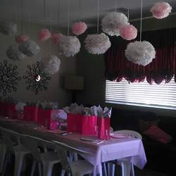 Pink & Silver babyshower for my SIL - pink and silver