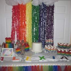 Alexia's 6th birthday party - Rainbow Party 